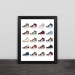 Jordan shoes classic wood photo frame