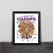 Lakers Warriors Knight Spurs Champion Cartoon Series Solid Wood Decorative Photo Frames Photo Wall Table Pens Fan Gifts