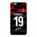 17-18 AC Milan jersey matte iphone7 X 6s plus cases