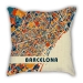World map cotton and linen pillow car pillow cushion Madrid London Barcelona Milan Manchester Paris