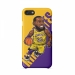 Lakers Lebron James cartoon illustration matte fans phone case