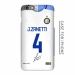 2017-18 Internacional Milani Zanetti jersey matte phone case 