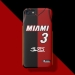 Miami Heat Wade jersey stitching matte phone case
