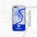 Shanghai map Shanghai Shenhua color matching matte mobile phone case blue protective cases