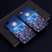 Inter Milan fans look up at the starry frosted fans phone case